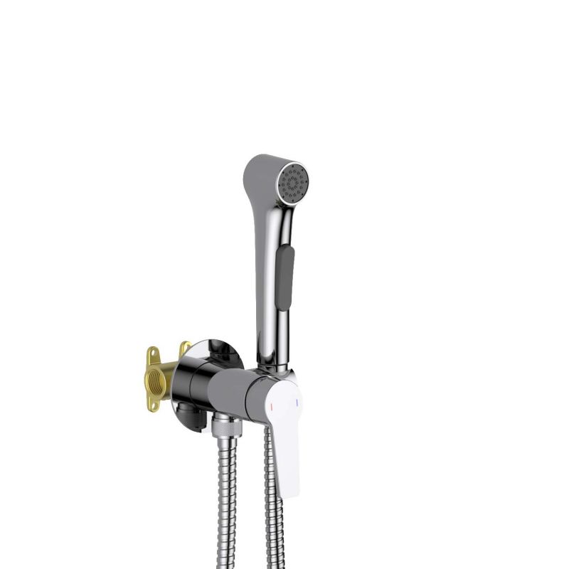 Смеситель с гигиеническим душем Aquatek Лугано, хром AQ1719CR