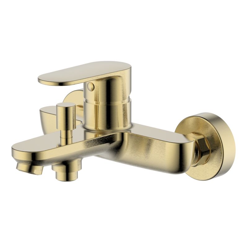 Смеситель для ванны с душем Aquatek НИКА, золото шлифованное AQ1840BG