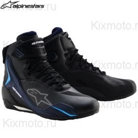 Ботинки Alpinestars Faster 4 Drystar, чёрно-синие