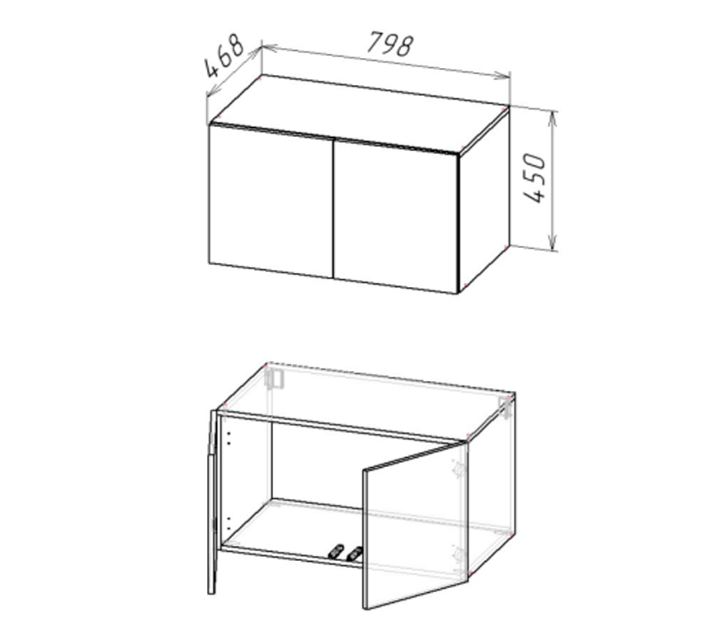 АЙРИ Антресольная секция к ШК-002