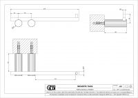 Держатель для туалетной бумаги Gessi Incastri 75455 подвесной длина 21 см схема 2