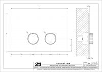 Панель смыва Gessi Incastri Sanit 75619 Villeroy&Boch ViConnect 21,5x14,5 см схема 2