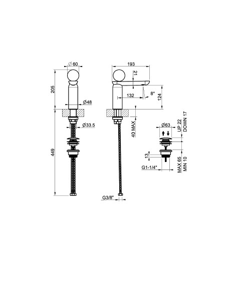 Смеситель для раковины Gessi Perle 74551 низкий с донным клапаном и вентилем из камня Onyx Green ФОТО