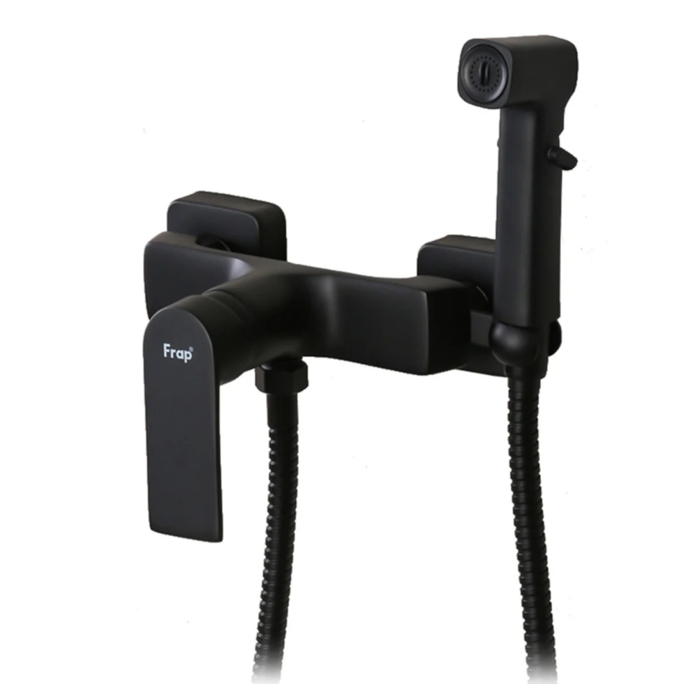 Frap Təharət Duşu F2071-6 Qara Komplekt