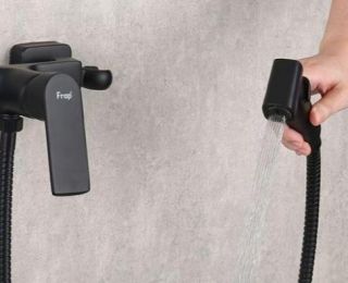 Frap Təharət Duşu F2071-6 Qara Komplekt-2