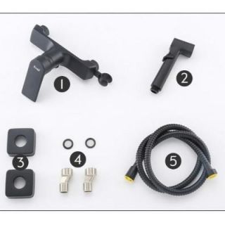 Frap Təharət Duşu F2071-6 Qara Komplekt-4