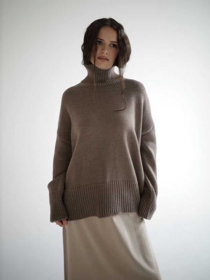 Свитер из мериноса капучино