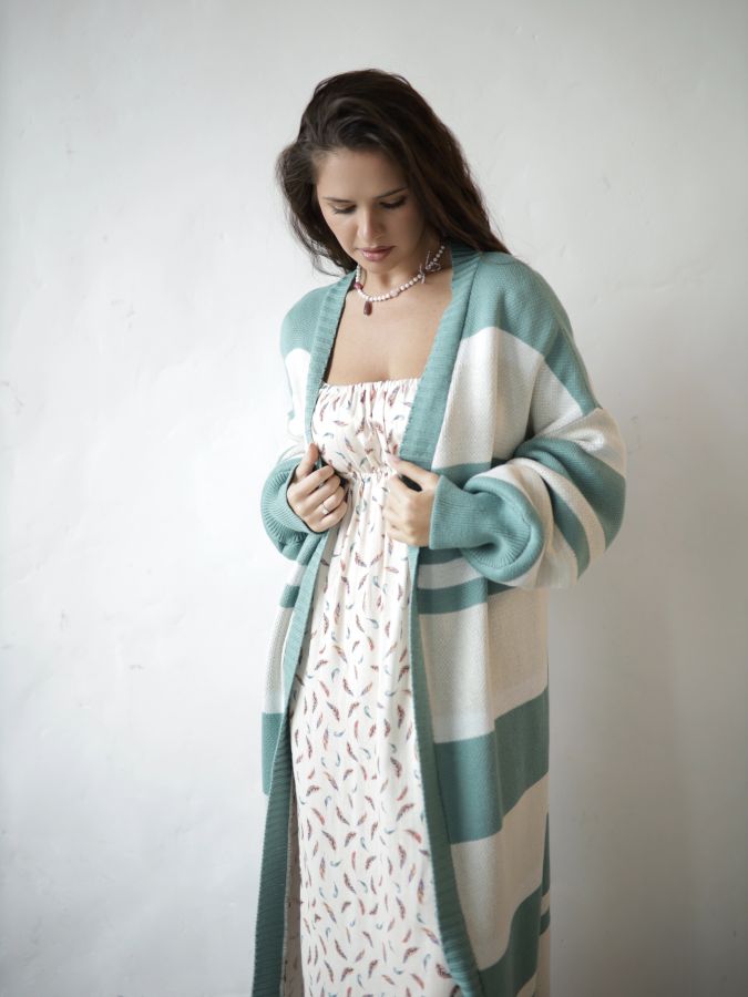 Кардиган в полоску