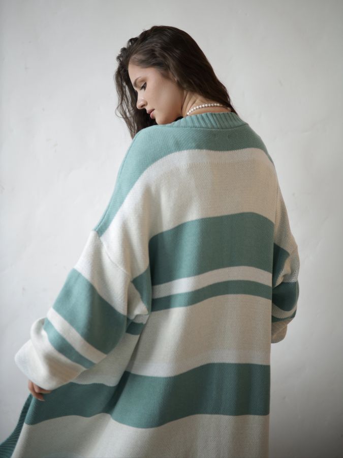 Кардиган в полоску