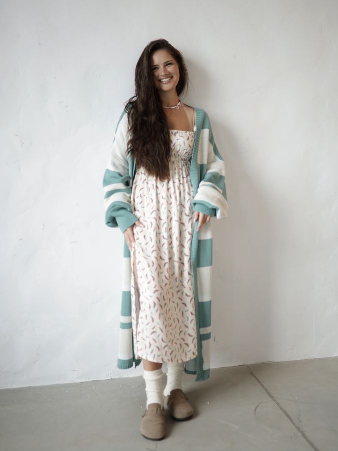 Кардиган в полоску