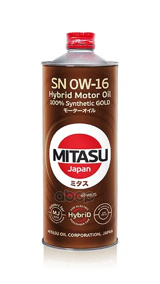 MITASU GOLD HYBRID SN 0W-16, 1л