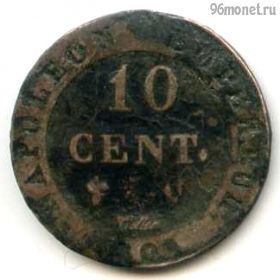 Франция 10 сантимов 1809 Q