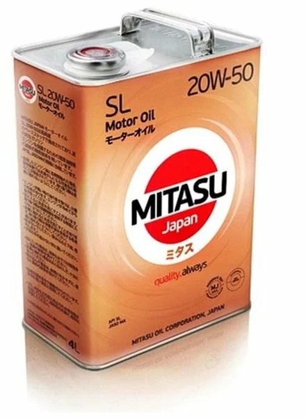 MITASU MOTOR OIL SL 20W-50, 5л