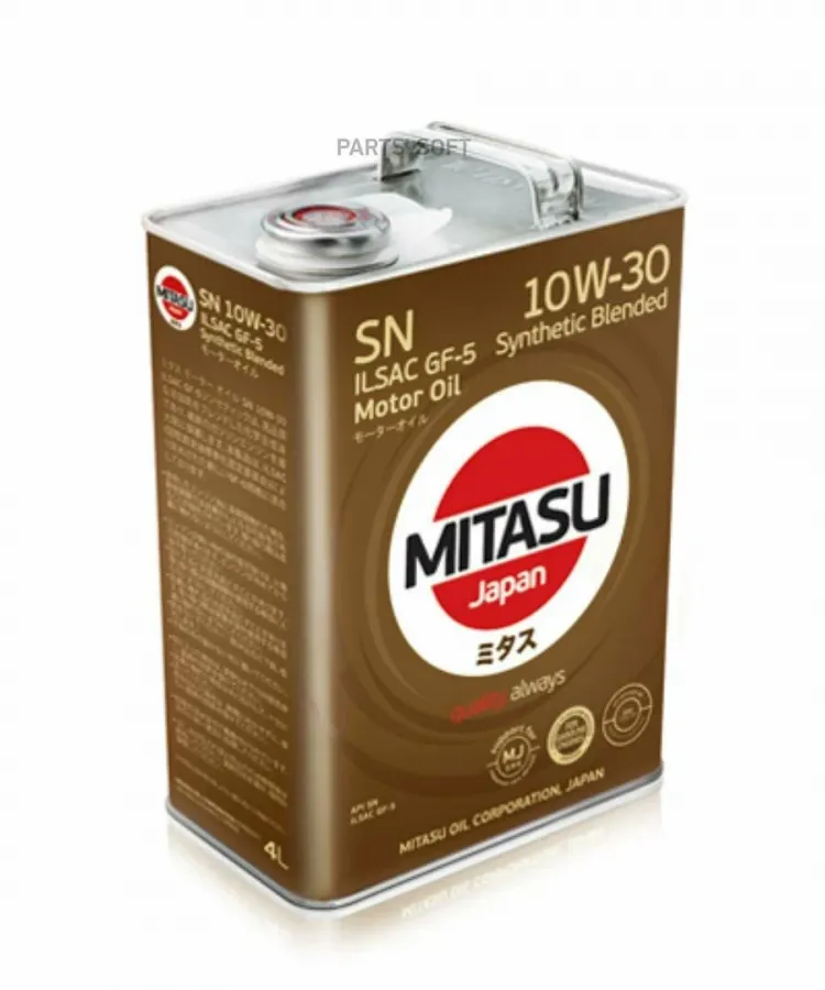 MITASU MOTOR OIL SN 10W-30, 6л