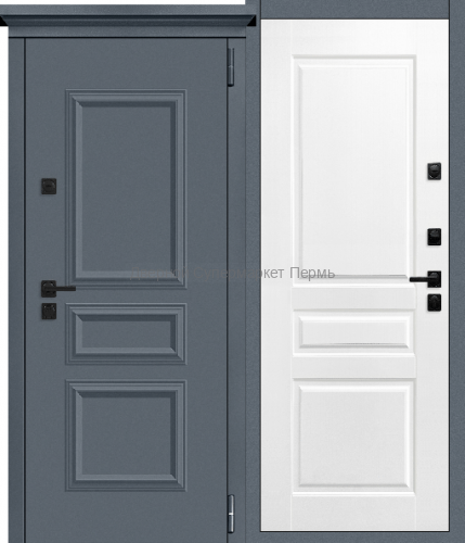 ТЕРМО Классика МУАР без блесток (RAL 7024) Размеры: 860х2050 мм, 960х2050 мм