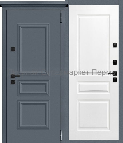 ТЕРМО Классика МУАР без блесток (RAL 7024) Размеры: 860х2050 мм, 960х2050 мм
