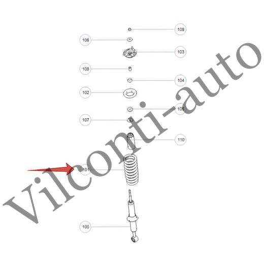 ПРУЖИНА АМОРТИЗАТОРА ПЕРЕДНЯЯ L/R TANK 500 2905301XGW04A 100% ОРИГИНАЛ