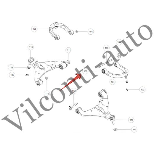 РЫЧАГ ПЕРЕДНЕЙ ПОДВЕСКИ ВЕРХНИЙ ЛЕВЫЙ TANK 500 2904321XGW04A 100% ОРИГИНАЛ