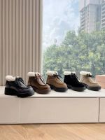 Ботинки PRADA с мехом Premium