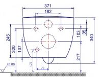 Подвесной унитаз Boheme Nero 961-SET-2-B с функцией биде и микролифтом черный матовый схема 3