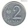 Литва 2 цента 1991
