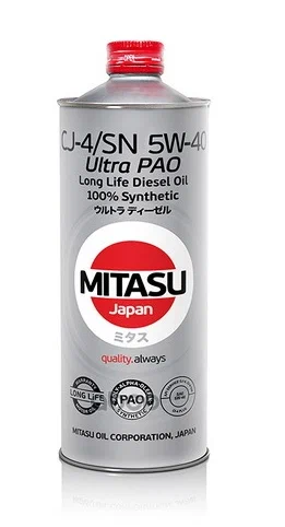 MITASU ULTRA DIESEL CI-4 5W-40, 1л