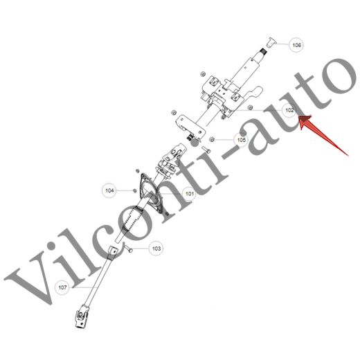 КОЛОНКА РУЛЕВАЯ В СБОРЕ TANK 300 3404103XKM01A 100% ОРИГИНАЛ