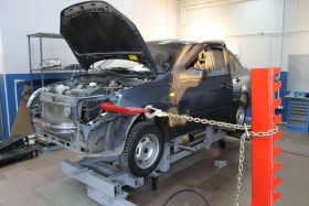Восстановление Геометрии Кузова на Автомобиле Варшавское шоссе 170Бс7
