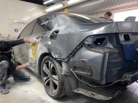 Демонтаж Элементов для Покраски на Автомобиле Варшавское шоссе 170Бс7