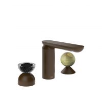 Смеситель для раковины Gessi Perle 74758 без донного клапана с вентилем-полусферой из муранского стекла Balloton и вентилем-сферой из камня Onyx Green схема 8 Смеситель для раковины Gessi Perle 74758 без донного клапана с вентилем-полусферой из муранского стекла Balloton и вентилем-сферой из камня Onyx Green схема 8