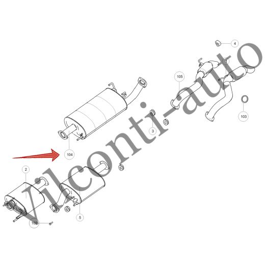 ГЛУШИТЕЛЬ ЗАДНЯЯ ЧАСТЬ ОСНОВНОЙ TANK 300 1201181XGW04A 100% ОРИГИНАЛ