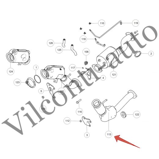 КАТАЛИЗАТОР ЗАДНИЙ TANK 300 1205244XGW04A 100% ОРИГИНАЛ