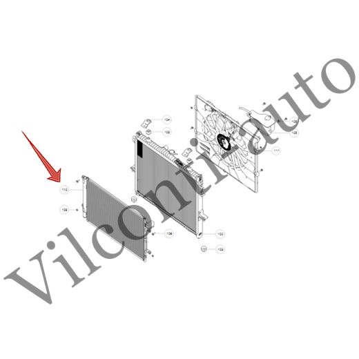 РАДИАТОР КОНДИЦИОНЕРА В СБОРЕ TANK 300 8105100XKM01A 100% ОРИГИНАЛ