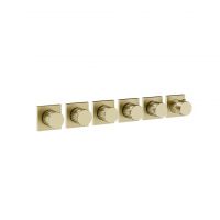 Смеситель для душа Gessi Incastri 75340 с термостатом на 5 запорных вентилей горизонтальная установка схема 5