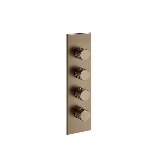 Смеситель для душа Gessi Incastri 75316 с термостатом 3 запорных вентиля схема 6