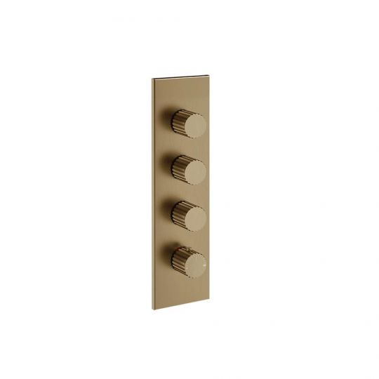 Смеситель для душа Gessi Incastri 75316 с термостатом 3 запорных вентиля схема 11