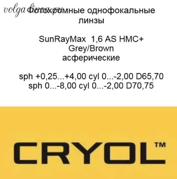 Cryol 1.6 AS SunRayMax HMC+ (BROWN, GREY)