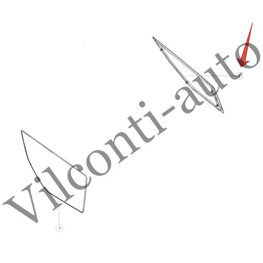 СТЕКЛО БАГАЖНИКА ПРАВОЕ ТОНИРОВАННОЕ TANK 700 5403200XKF10A 100% ОРИГИНАЛ