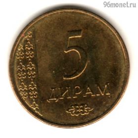 Таджикистан 5 дирамов 2015
