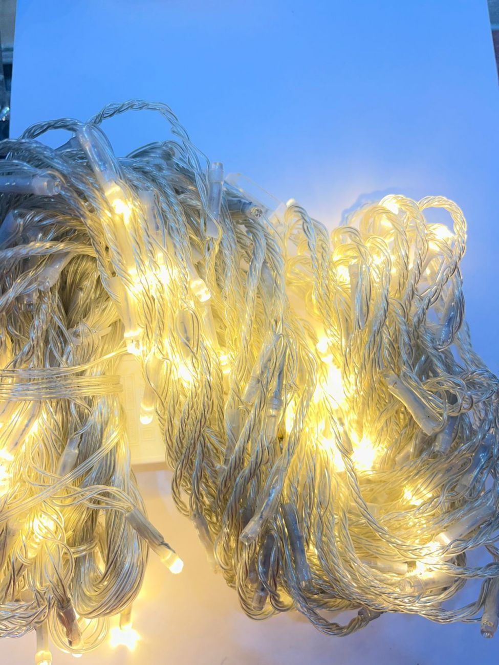 гирлянда штора водопад 3х2 желтая