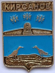 Значок герб Кирсанов СССР