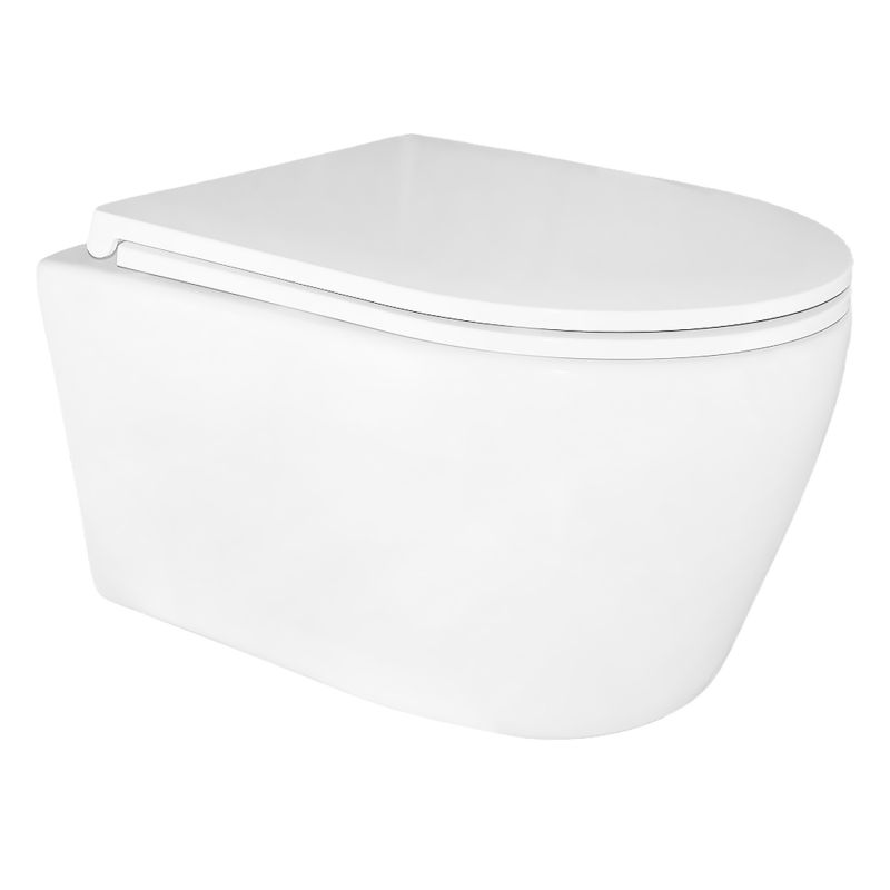 Унитаз подвесной Azario UNO 365х485х365 безободковый, AZ-2380