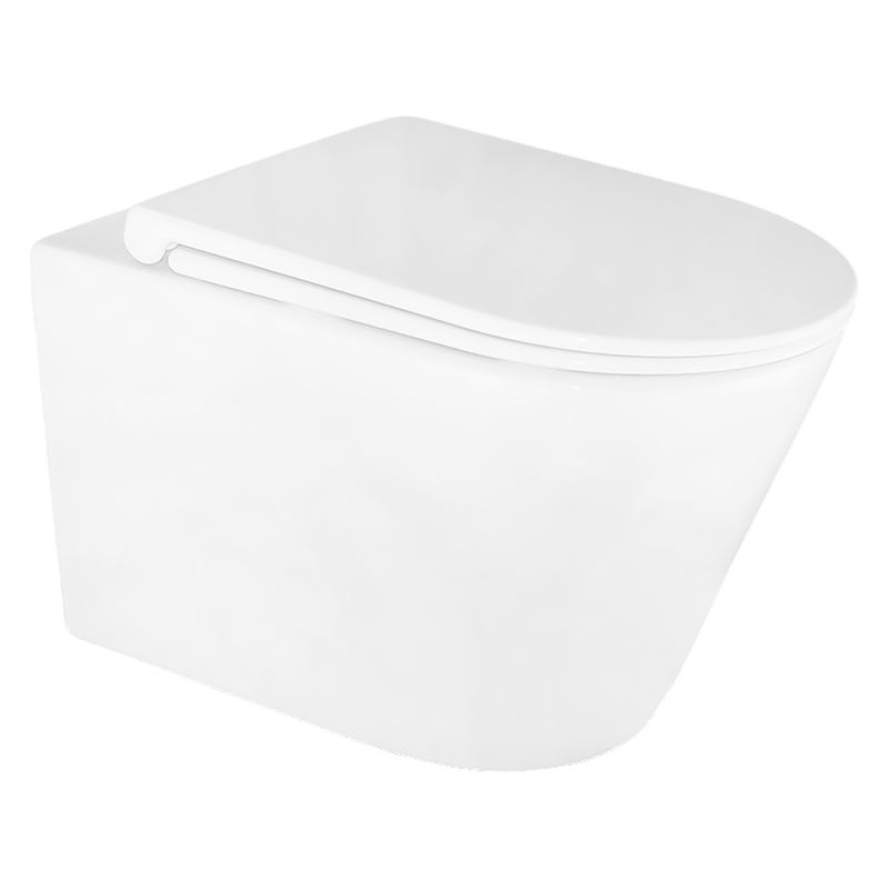 Унитаз подвесной Azario LANDER 345х490х350 безободковый, смыв скрытое торнадо, AZ-2802E