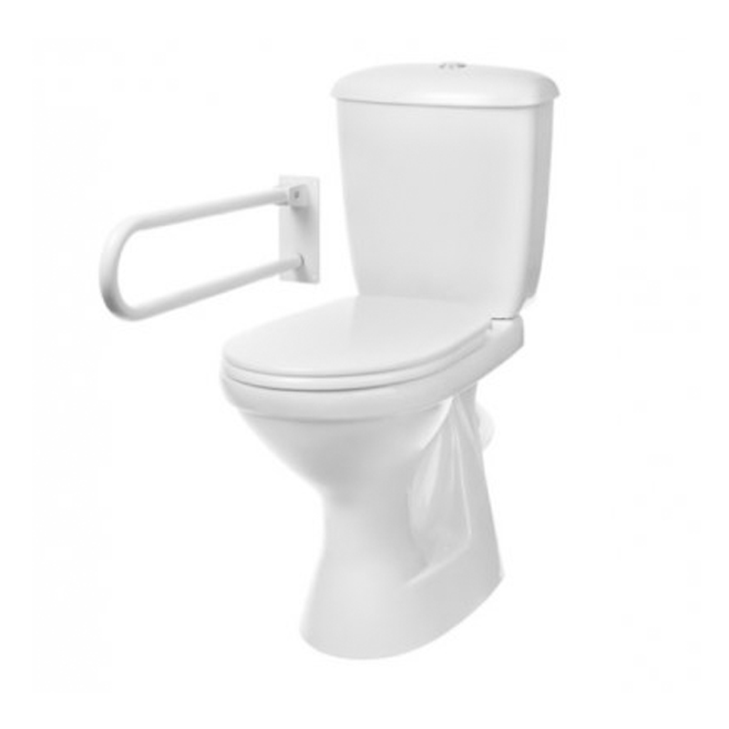 Унитаз-компакт Персона Стандарт с откидным поручнем, сиденье полипропилен, белый 42301120012