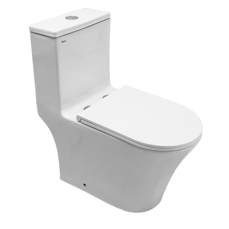 Унитаз-моноблок Azario Vally 690х360х760 напольный, слив торнадо  AZ-80687