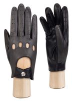 Перчатки мужские б/п IS01115 d.grey/black ELEGANZZA