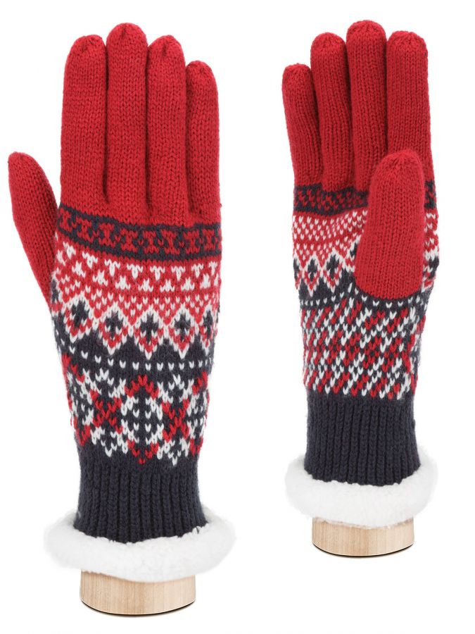 Перчатки Китай W47 bordo/navy Modo GRU