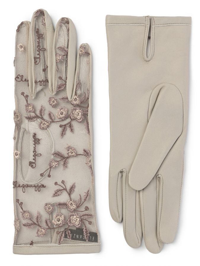 Перчатки женские б/п IS01005 grey smoke ELEGANZZA