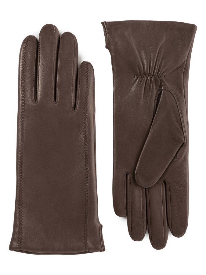 Перчатки женские ш+каш. IS02804-sh truffle ELEGANZZA