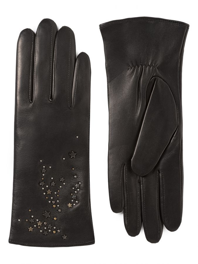 Перчатки женские ш+каш. IS02569 black ELEGANZZA